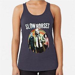 Slow Horse Racerback Tank Top
