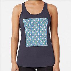 Slow horses funny equestrian sports gift Racerback Tank Top