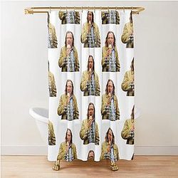 Slow Horses Jackson Lamb Painted Effect T-Shirt Shower Curtain