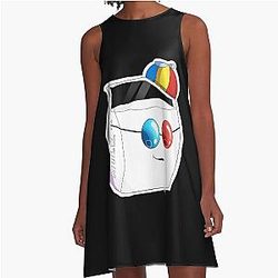 Smiley Art A-Line Dress