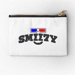Smylie Anaglyph Zipper Pouch