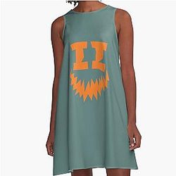 Halloween icon Smiley A-Line Dress