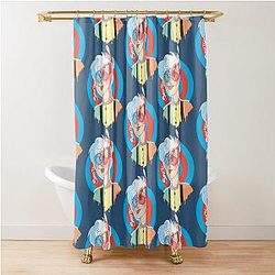 Smiley YouTuber Funny Game Shower Curtain