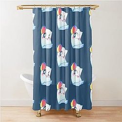 Smiley Merch Smiley Logo Shower Curtain