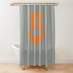 Halloween icon Smiley Shower Curtain