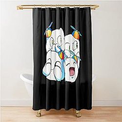 Smiley for Art YouTuber Active Shower Curtain