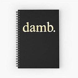 Smiley dam gold foil Smiley Spiral Notebook