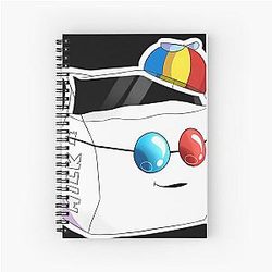 Smiley Art Spiral Notebook