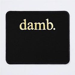 Smiley Dam Gold Foil Mouse Pad