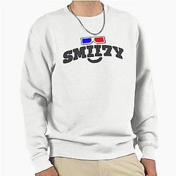Smiley Anaglyph Pullover Sweatshirt