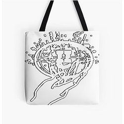 Small Over Print Tote Bag