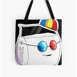 Smily Art Over Print Tote Bag