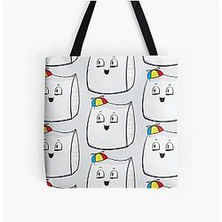 Small Logo All Over Print Tote Bag