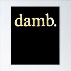 Smiley Dam Gold Foil Poster