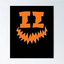 Halloween icon Smiley Poster