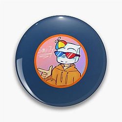 Smiley Youtuber Funny Game Pin