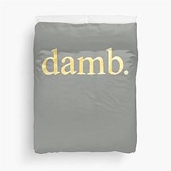 Smiley dam gold foil duvet cover