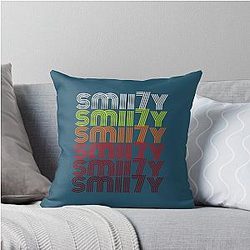 Smiley Vintage Throw Pillow