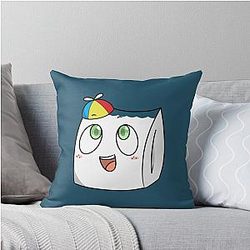 Smiley YouTuber Funny Game Throw Pillow