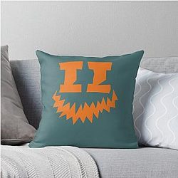 Halloween icon Smiley Throw Pillow