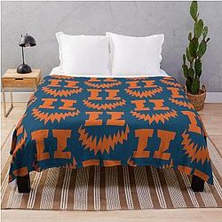 Smiley Merch Halloween Icon Throw Blanket