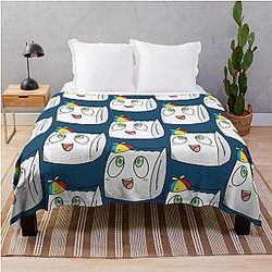 Smiley YouTuber Funny Game Throw Blanket