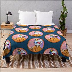 Smily YouTuber Funny Game Throw Blanket