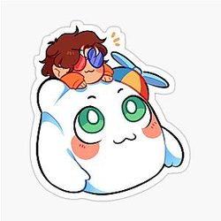 Smily and Milk Bag Sticker
