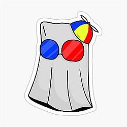 Simple Ghost Sticker