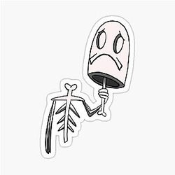 Skeleton fish SpongeBob Sticker