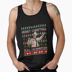 Smokey And The Bandit Merry Christmas Too All You Sumbitches Xmas Tank Top