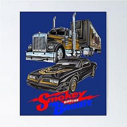 Container Smokey and the Bandit Car Movie Art Poster