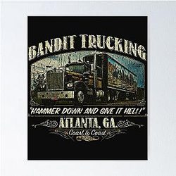 Smokey and the Bandit Trucking 1977 Poster