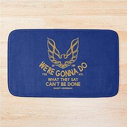 Smokey and the Bandit Text Bath Mat