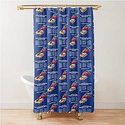 Three Smokey and the Bandit car art Shower Curtain