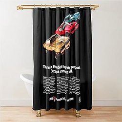Three Smokey and the Bandit Car Movie Art Shower Curtain