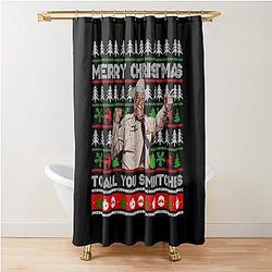 Smokey And The Bandit Merry Christmas To All You Sumbitches Christmas Smokey And The Bandit Funny Xmas Shower Curtain