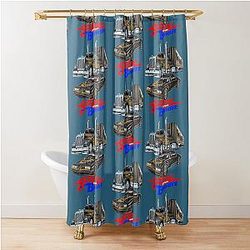 Container Smokey and the Bandit car Shower Curtain