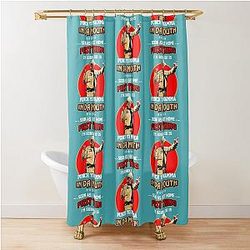 Funny Buford T Justice Punch Your Mama In The Mouth Shower Curtain Smokey And The Bandit Gift For 70s Comedy Film Lover