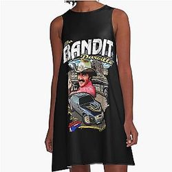 Smile Face Smokey and the Bandit Car Movie Art A-Line Dress