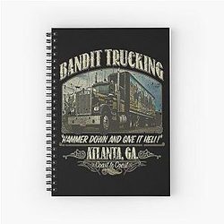 Smokey and the Bandit T-Shirt Bandit Trucking 1977 Spiral Notebook