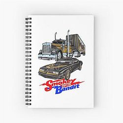 Container Smokey and the Bandit car movie Spiral Notebook