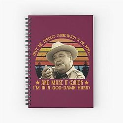 Give Me Diablo Sandwich A Dr Pepper Smokey The Bandit Spiral Notebook