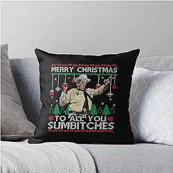 Smokey and the Bandit Merry Christmas Throw Pillow