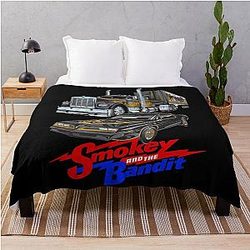 Container Smokey and the Bandit car movie throw blanket
