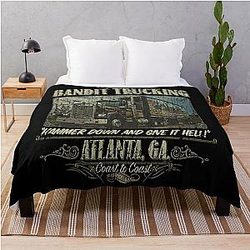 Smokey and the Bandit 1977 Trucking Throw Blanket