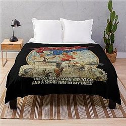 Smokey and the Bandit They've Got a Long Way to Go and a Short Time to Get There 1977 Throw Blanket