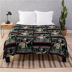 Smokey And The Bandit Merry Christmas Throw Blanket
