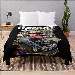 Smile Smokey and the Bandit Movie Art Throw Blanket