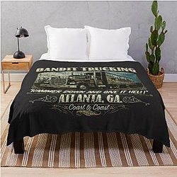 Smokey and the Bandit Bandit Trucking 1977 Throw Blanket